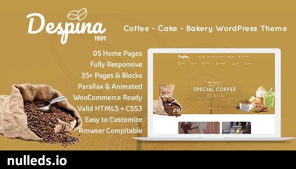 Despina - Cafes & Coffee Shops WordPress Theme