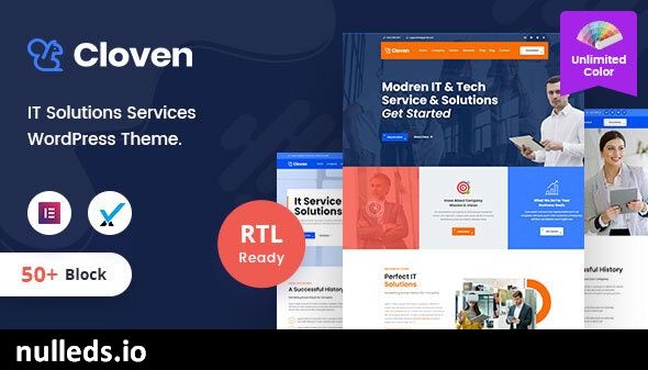 Cloven - IT Solutions Services Company WordPress Theme