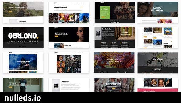 Gerlong - Responsive One & Multi Page Portfolio Theme