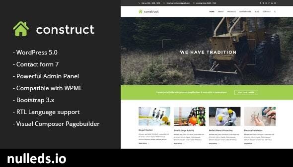 Construct - Construction & Business WordPress Theme