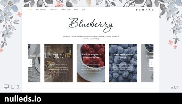 Blueberry - A Responsive WordPress Blog Theme