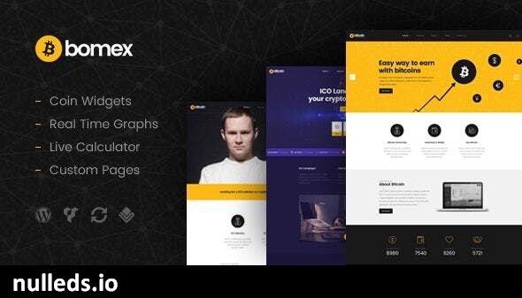 Bomex - Cryptocurrency & Bitcoin WordPress Theme