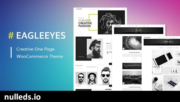 EAGLEEYES - Creative multipages and One page WP Theme