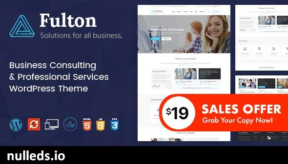 Fulton - Consulting Business and Multi-Purpose WordPress Theme