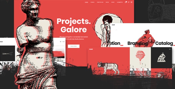 Haar - Portfolio Theme for Designers, Artists and Illustrators