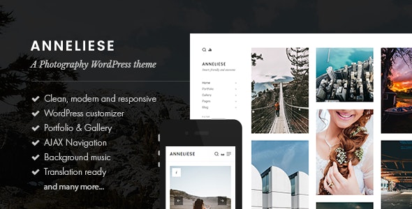 Anneliese - A Photography WordPress Theme