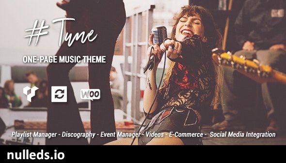 Tune - One-Page Music WordPress Theme