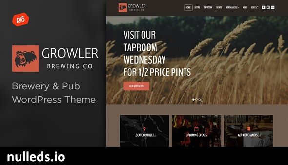 Growler - Brewery WordPress Theme