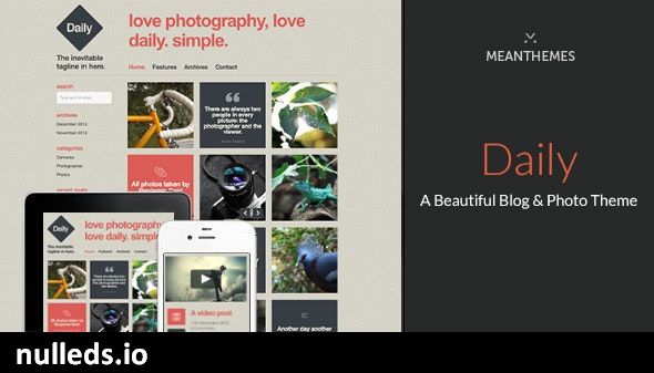 Daily - A Beautiful WordPress Blog & Photo theme