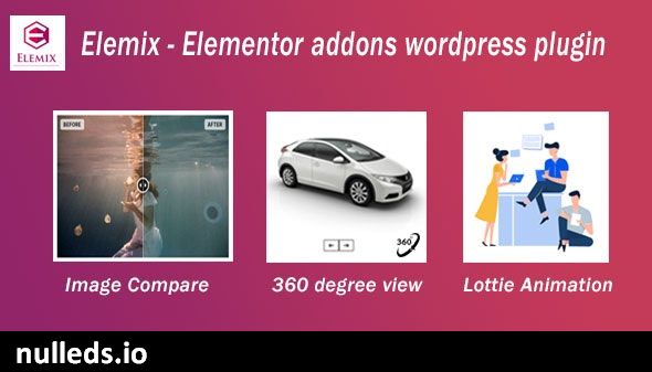 Elemix - Elementor widgets addon wordpress plugin