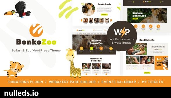 Bonko | Safari & Zoo WordPress Theme