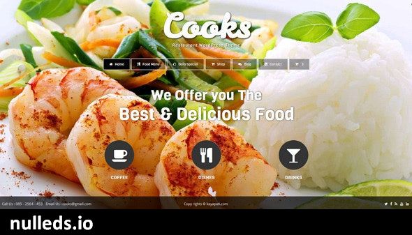 Cooks - Restaurant WordPress Theme