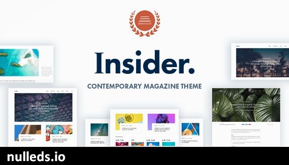 Insider - Contemporary Magazine and Blogging Theme