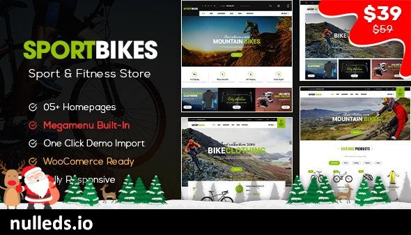 Sportbikes - Sports and Fitness Store WooCommerce WordPress Theme