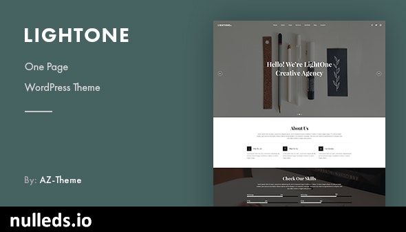 LightOne - Onepage Parallax WordPress Theme