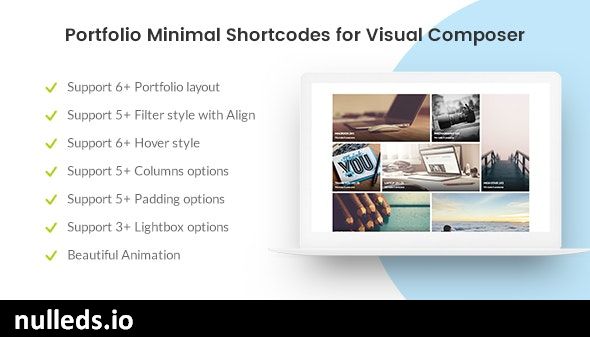 Portfolio Minimal for Visual Composer