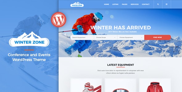 WinterZone – Ski & Winter Sports WordPress Theme