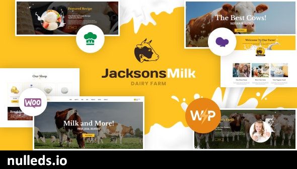 Dairy Farm & Eco Milk Products WordPress Theme