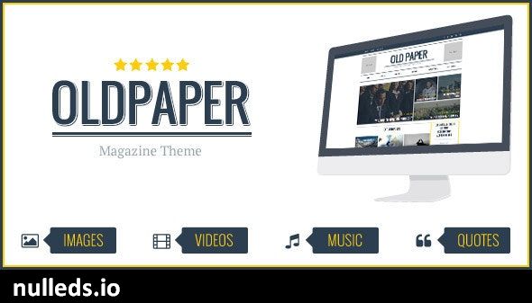 v1.8.1 OldPaper - Ultimate Magazine & Blog Theme