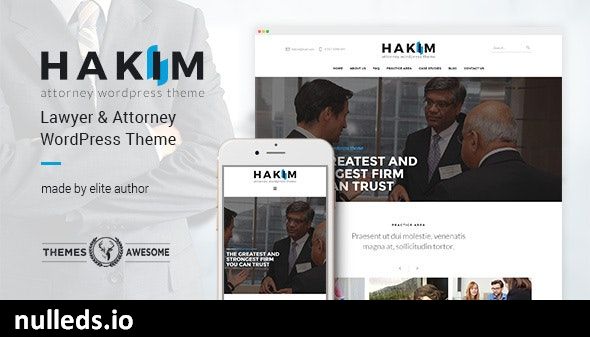 Attorney and Lawyer WordPress Theme - Hakim