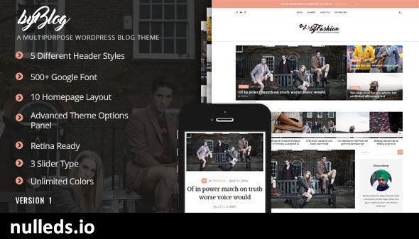 Byblog - Responsive WordPress Blog Theme