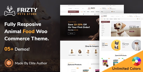 Frizty - Pet Shop WooCommerce Theme