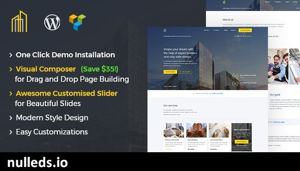 GrayHouse - Modern Construction WordPress Theme