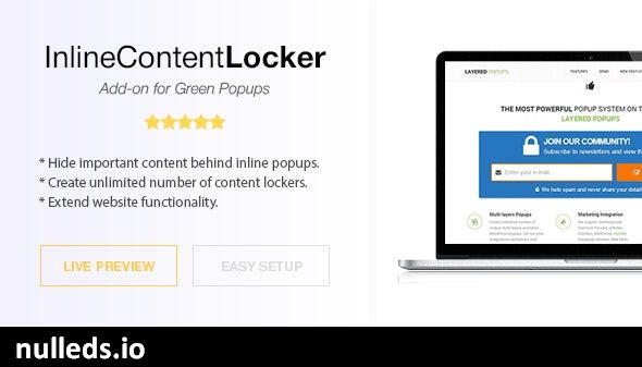 Inline Content Locker - Green Popups Add-On