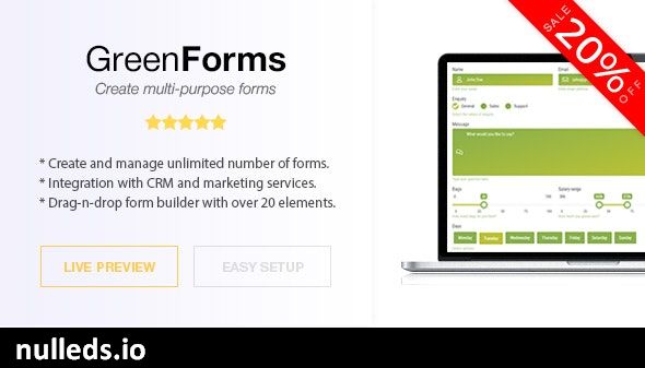 v1.50 Green Forms - Standalone Form Builder