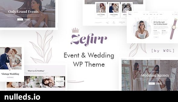 Zefirr - Event & Wedding Agency WP Theme