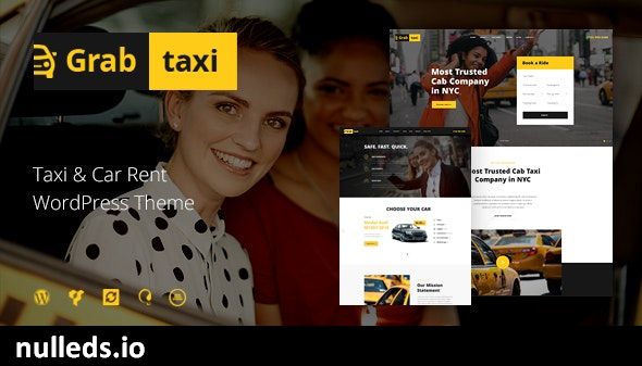 Grab Taxi | Online Cab Service WordPress Theme