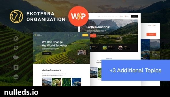 Ekoterra - NonProfit & Ecology WordPress Theme