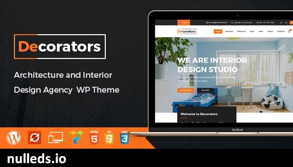 Decorators - WordPress Theme for Architecture & Modern Interior Design Studio