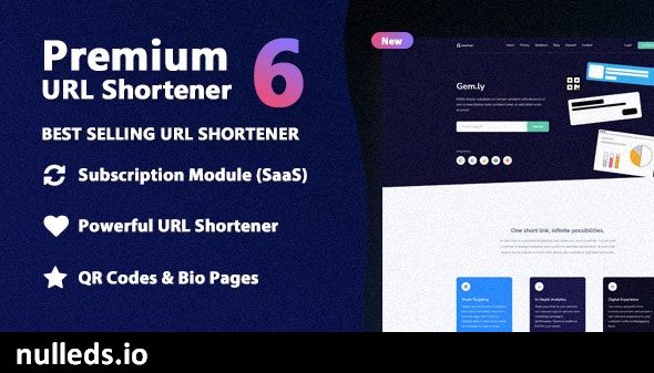 v7.3.2 Premium URL Shortener - Link Shortener, Bio Pages & QR Codes