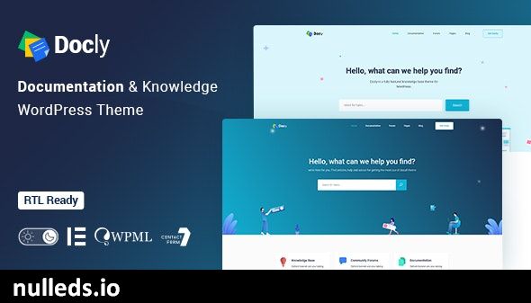 Docly - Documentation And Knowledge Base WordPress Theme with bbPress Helpdesk Forum