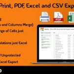 MySQL - Print, PDF, Excel and CSV Export Tools