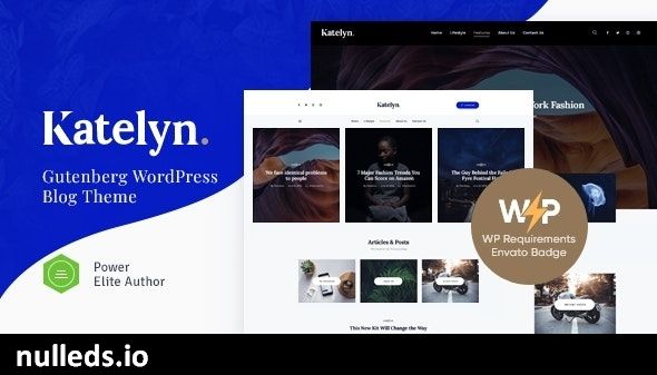 Katelyn | Creative Gutenberg Blog WordPress Theme