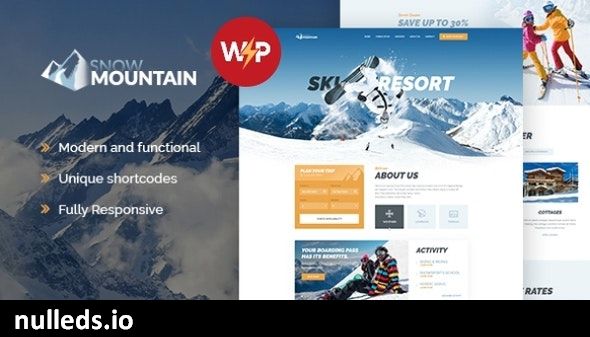 Snow Mountain | Ski Resort & Snowboard School WordPress Theme