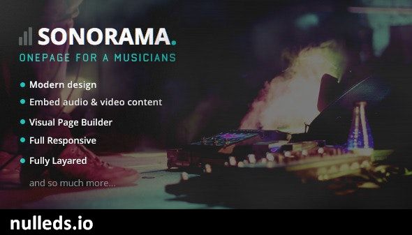 Sonorama - Music Band & Musician WordPress Theme