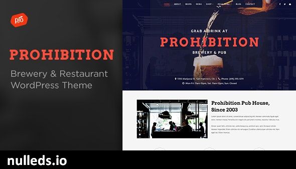 Prohibition - Brewery & Restaurant Theme