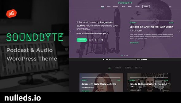 Soundbyte - Podcast/Audio WordPress Theme