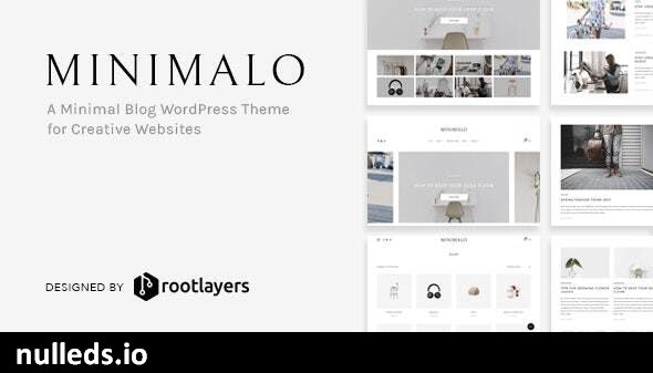 Minimalo - A Minimal Blog WordPress Theme for Creative Websites