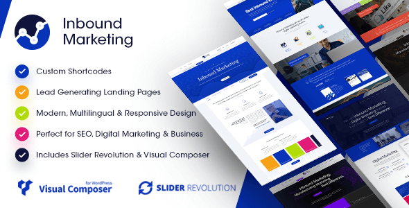 Inbound Marketing | Inbound, Landing Page WordPress Theme