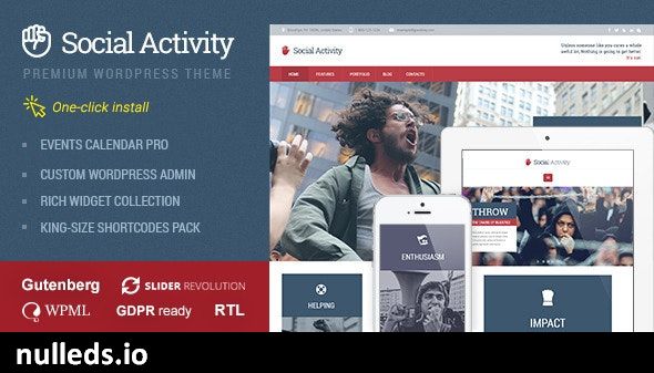 Social Activity - Politics & Activism WP Theme