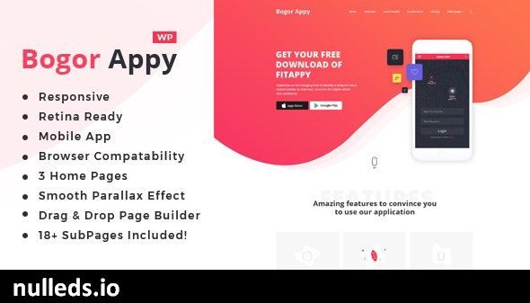 Bogor | App Landing WordPress Theme