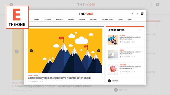 The One News Magazine Blog - Responsive WordPress Theme