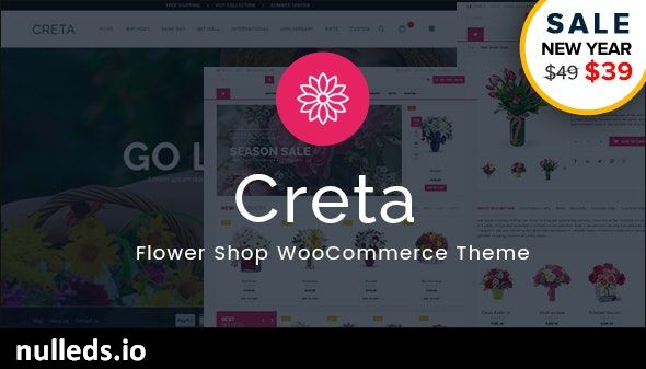 Creta - Flower Shop WooCommerce WordPress Theme