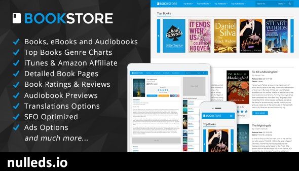 BookStore - Books, eBooks and Audiobooks Affiliate Script