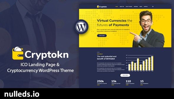 v1.3 Cryptokn - ICO Landing Page & Cryptocurrency WordPress Theme