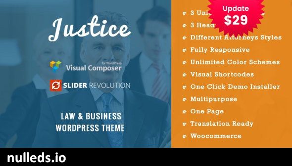 JUSTICE - Law & Business WordPress Theme